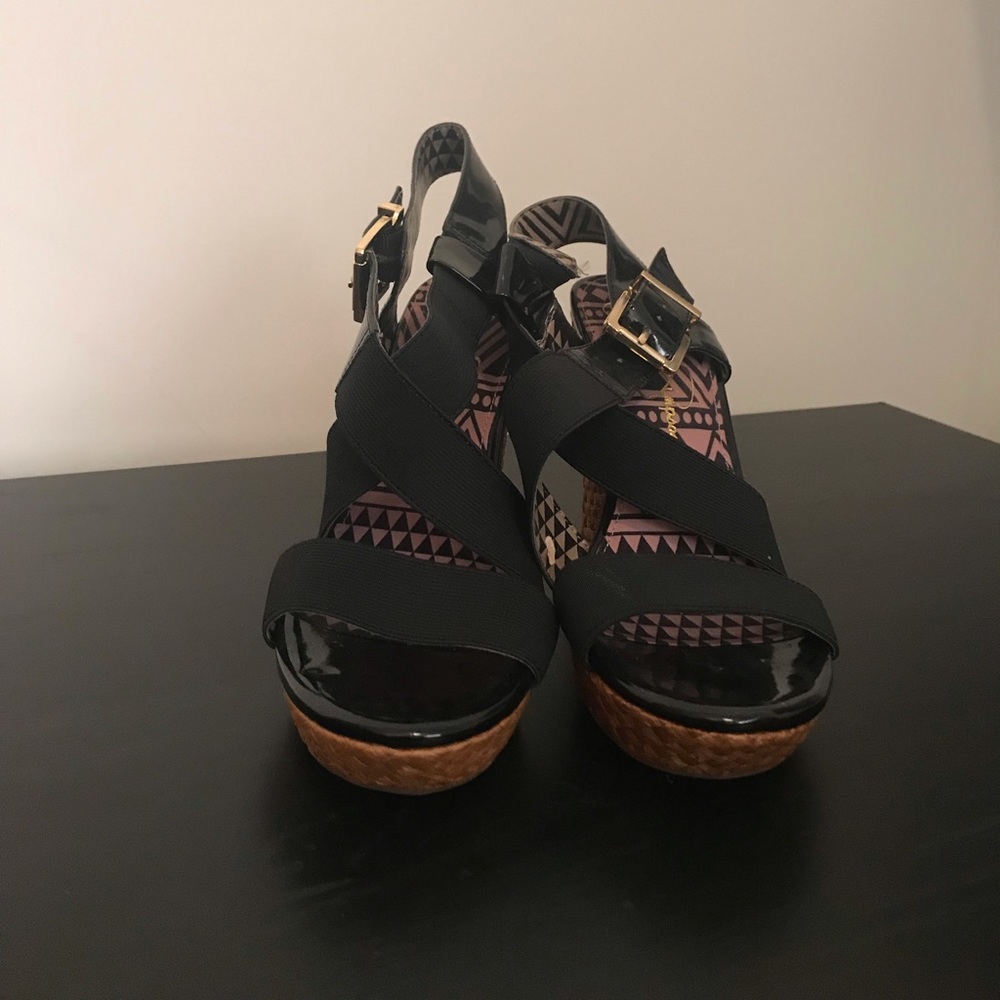 Jessica Simpson Black Wedge